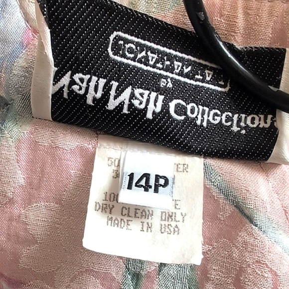 Vintage Nah Nah Collection by Jonathan Tait Women 14P Pink Floral Shirt Coquette - Picture 8 of 9